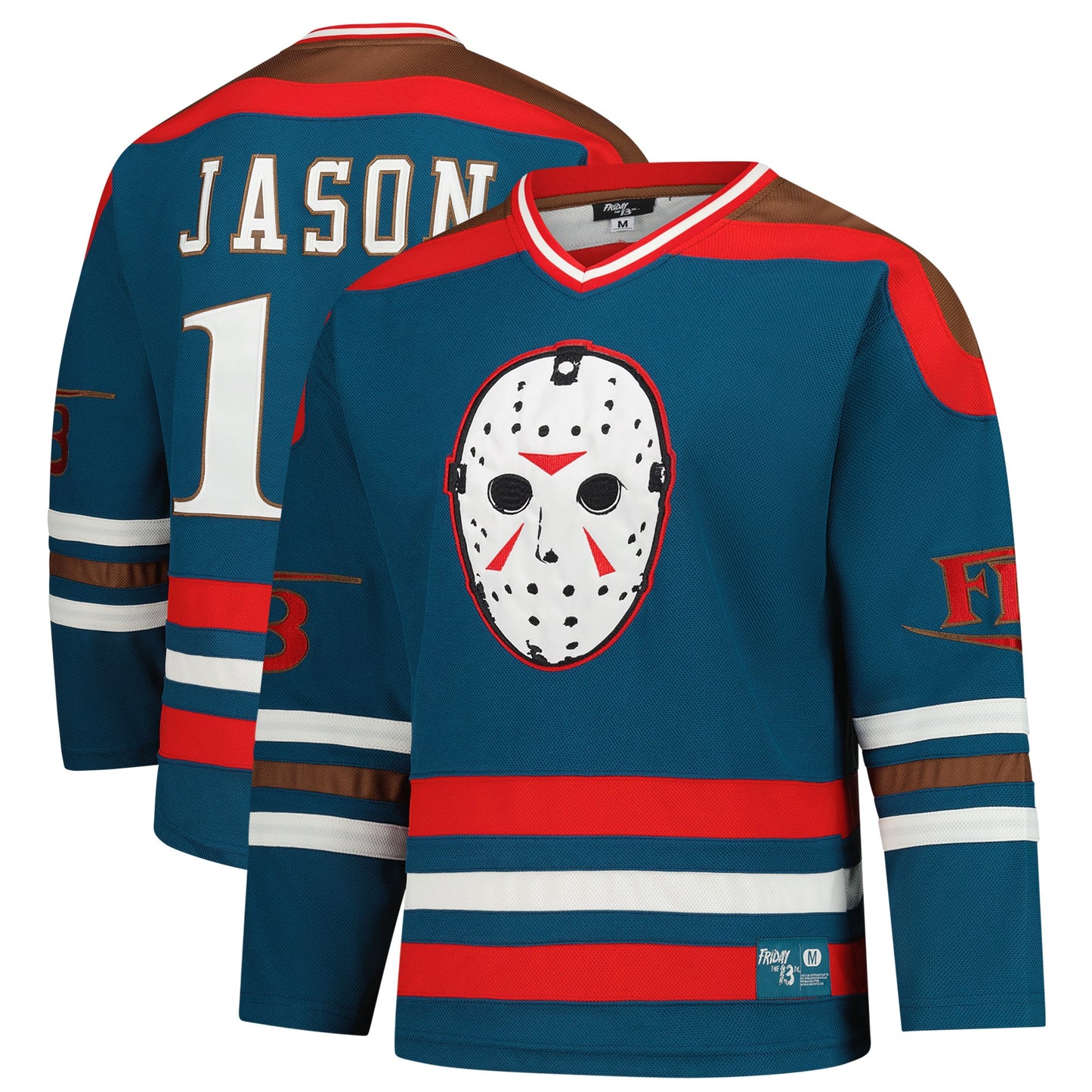 Jason Voorhees Friday the 13th Horror Pack Movie Jersey - Blue Sports - Size M - Fanatics
