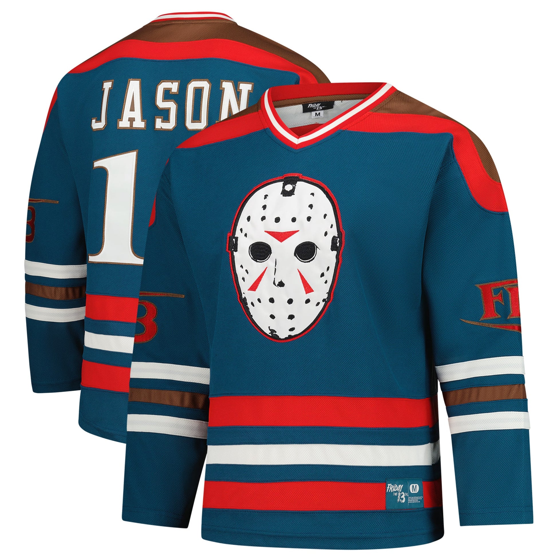 Jason Voorhees Friday the 13th Horror Pack Movie Jersey - Blue Sports - Size M - Fanatics