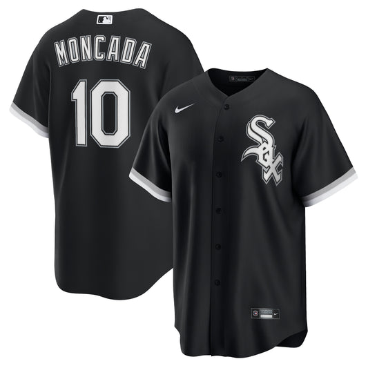 Yoan Moncada Chicago White Sox Nike Alternate Replica Player Name Jersey - Black - Size S