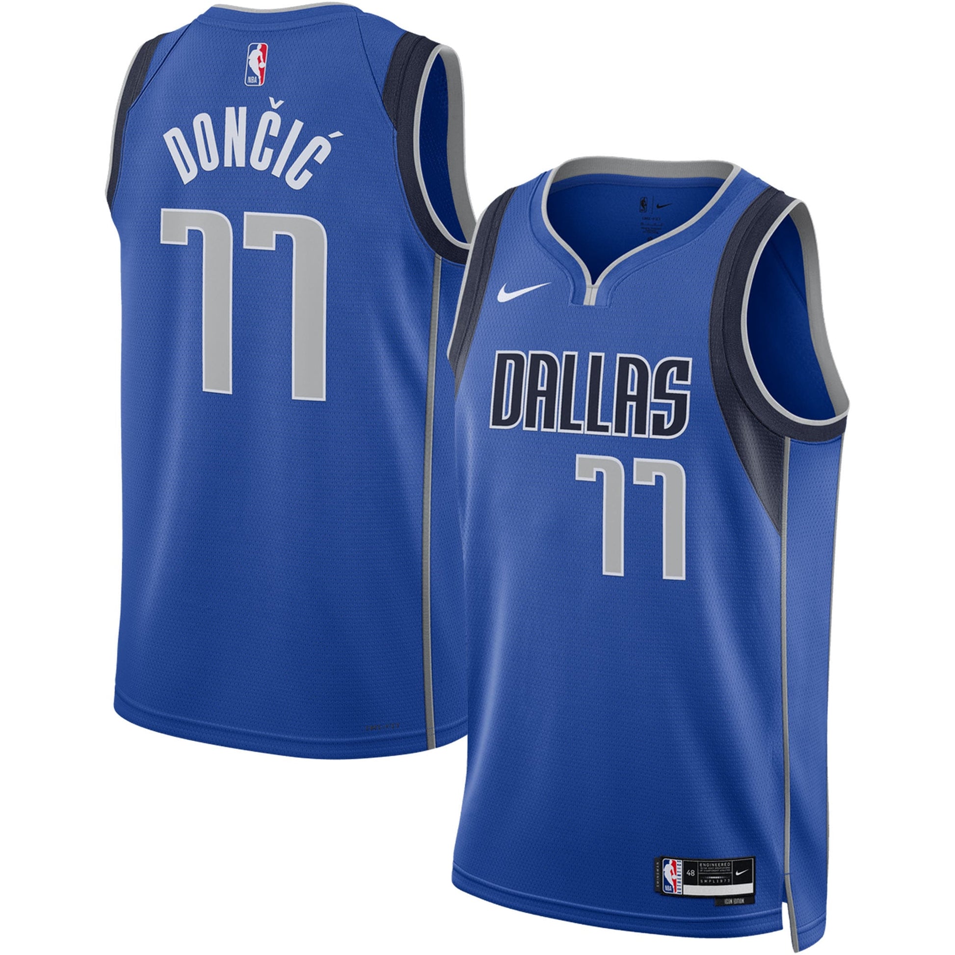 Luka Dončić Dallas Mavericks Nike Unisex Swingman Jersey - Icon Edition - Blue Basketball - Size XL - Nike