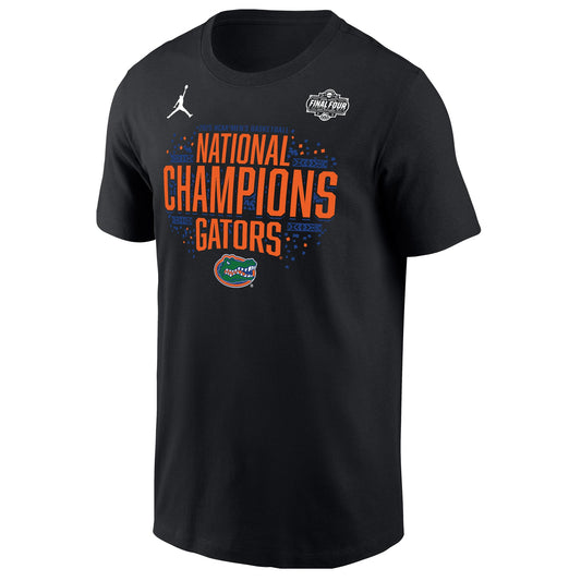 Florida Gators Jordan Brand 2025 NCAA Men's Basketball National Champions Locker Room T-Shirt - Black - Size XL - Jordan Brand