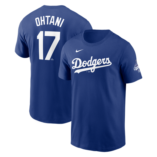 Shohei Ohtani Los Angeles Dodgers Nike 2025 World Series Champions Name & Number T-Shirt - Royal - Size 4XL