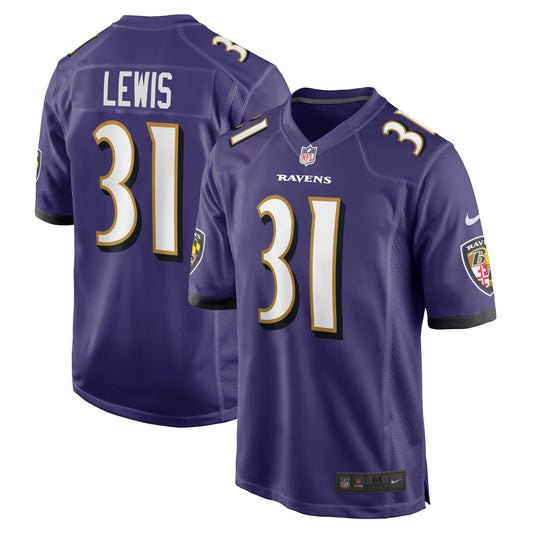 Jamal Lewis Baltimore Ravens Nike Retired Player Game Jersey - Purple - Size M - Nike