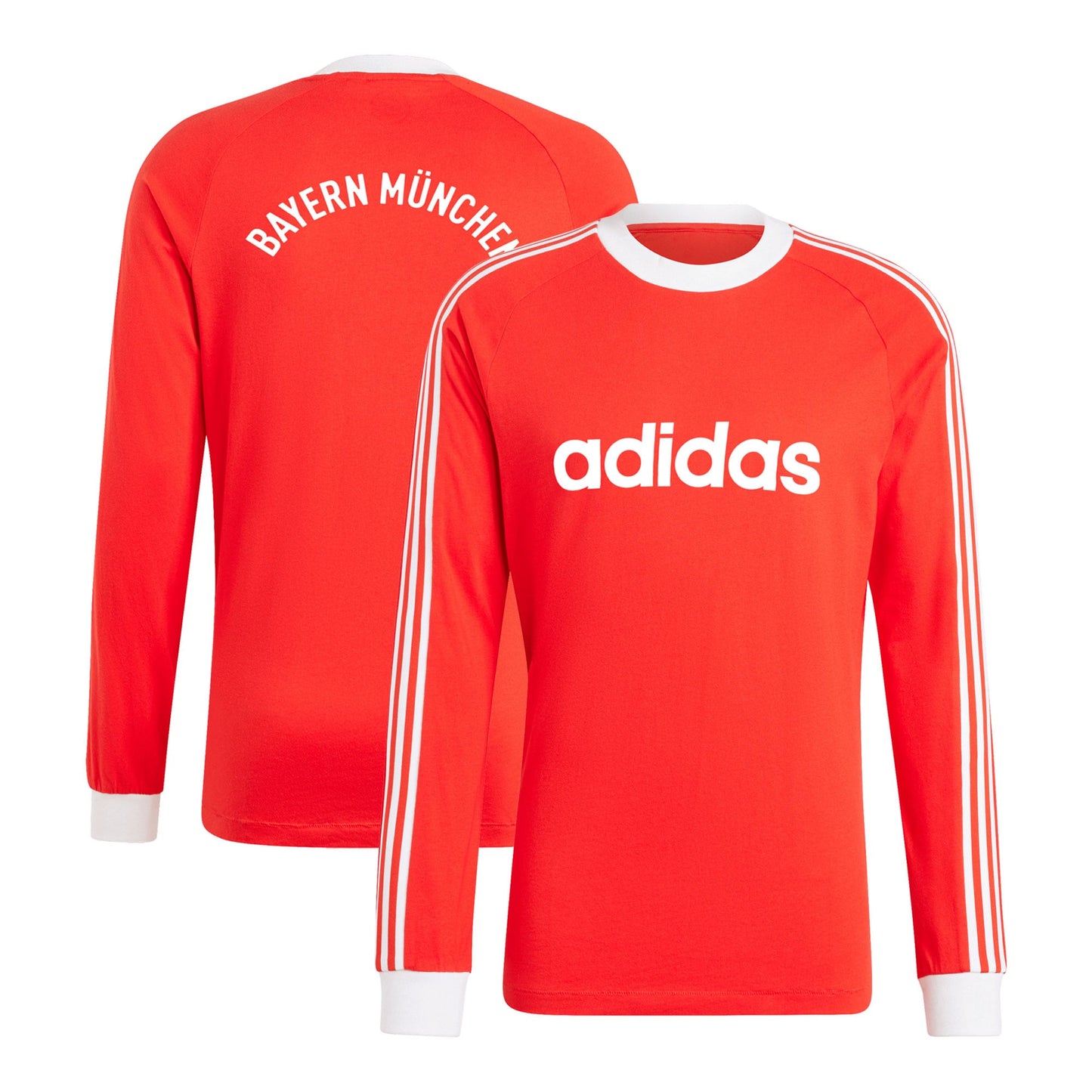 Bayern Munich adidas Originals Energy Drop '70s Long Sleeve Jersey - Red - Size L - Adidas