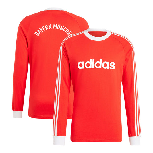 Bayern Munich adidas Originals Energy Drop '70s Long Sleeve Jersey - Red - Size L - Adidas