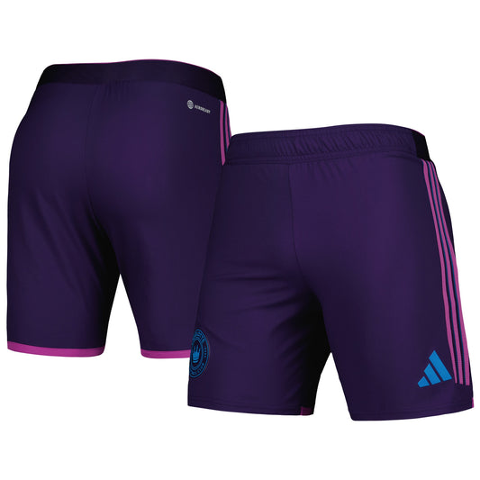 Charlotte FC adidas 2023 Away AEROREADY Authentic Shorts - Purple - Size 2XL