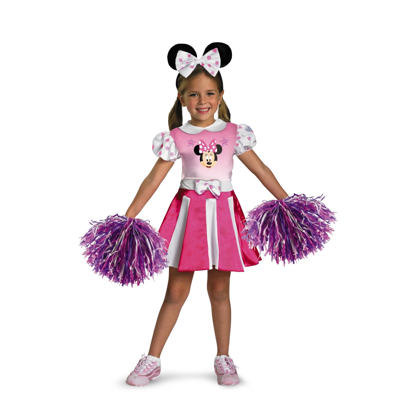 Minnie Mouse Girls Youth Cheerleader Costume - Size XXS (2T)