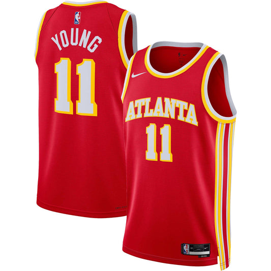 Trae Young Atlanta Hawks Nike Unisex Swingman Jersey - Icon Edition - Red - Size L - Nike