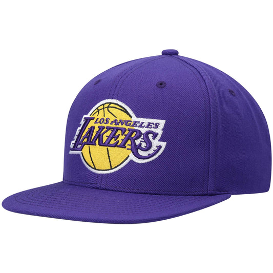 Los Angeles Lakers Mitchell & Ness Ground 2.0 Snapback Hat - Purple - Size OSFA - Mitchell & Ness