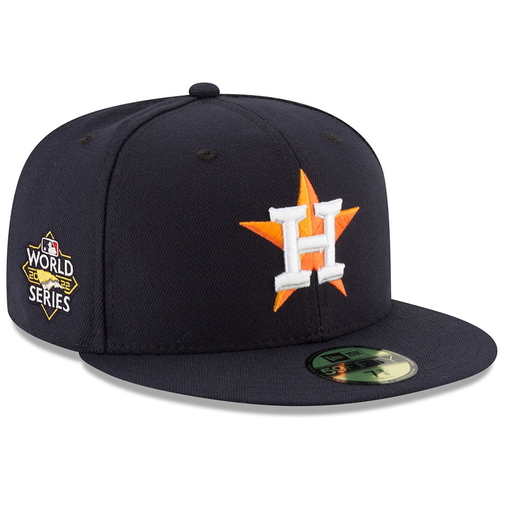 Houston Astros New Era 2022 World Series Side Patch 59FIFTY Fitted Hat - Navy - Size 8 - New Era