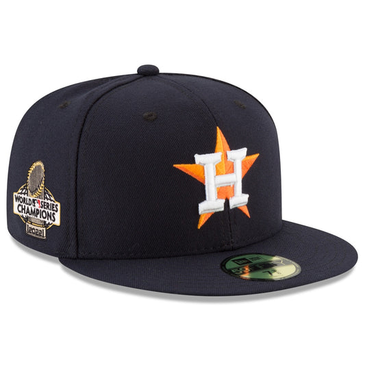 Houston Astros New Era 2022 World Series Champions Home Side Patch 59FIFTY Fitted Hat - Navy - Size 7 7/8 - New Era