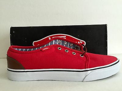 DS Vans 106 Vulcanized CL Chinese Red Stripes Size 11.5/ SIZE 12 - DOPEFOOT
 - 2