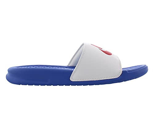 Nike Womens Benassi JDI Slide 343881-410 Size 8, Game Royal University Red White - Nike