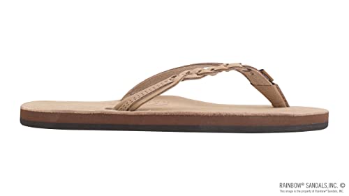 Rainbow Sandals Women’s Flirty Braidy Premier Leather w/Single Braided Strap, Sierra Brown, Ladies 11/10.5-11.5 B(M) US - Adidas