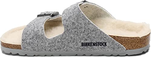 Birkenstock Women's, Arizona Wool Felt - Narrow Width Grey Light 36 M - Adidas