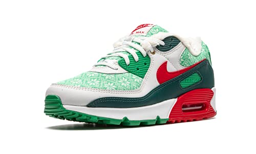 Nike Air Max 90 Nordic Christmas Size 9.5 - Men DC1607-100 White/Green/Red - Nike
