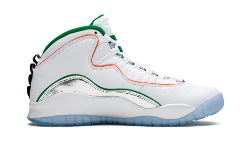 Nike Mens Air Jordan Retro 10 Wings Size 8 - CK4352 103 White/Chrome - Nike
