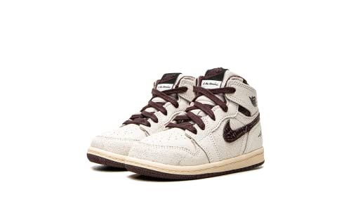 Jordan 1 Retro High OG SP A Ma Maniere Size 8C - Toddler DO7098-100 Sail/Burgundy - Jordan