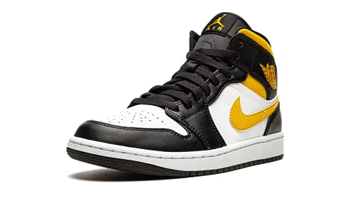 Air Jordan 1 Mid White/Pollen/Black Size 11.5 - Men 554724-177 - Jordan