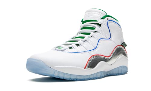 Nike Mens Air Jordan Retro 10 Wings Size 8 - CK4352 103 White/Chrome - Nike