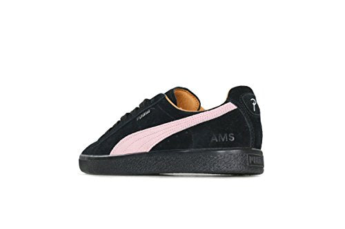 PUMA Clyde X Patta Mens Black Suede Size 9 363312-01 Black Pink