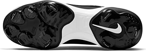 Nike Men's Alpha Huarache Elite 3 Metal Baseball Cleats CT0829-003 5 Black/White - Nike