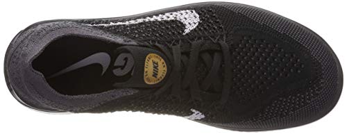 Nike Women's Free Rn Flyknit 2018 Running Shoe (9.5, Black/Vast Grey-Metallic Gold) - Nike