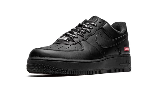 Nike Air Force 1 Low Supreme Black Size 8.5 Mini Box Logo - Men Cu9225-001 - Nike