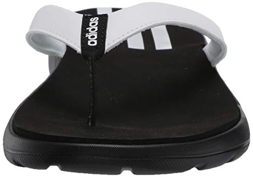 adidas Women's Comfort Flip-Flops Slide, Core Black/Footwear White/Core Black, 9 M US