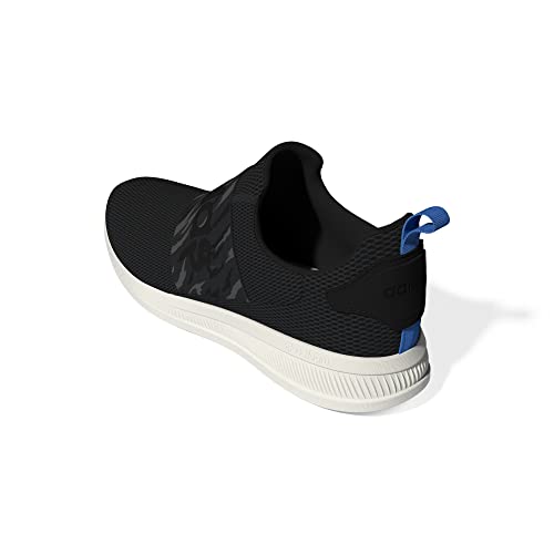 adidas Men's Lite Racer Adapt 4.0 Running Shoe, Carbon/Core Black/Chalk White