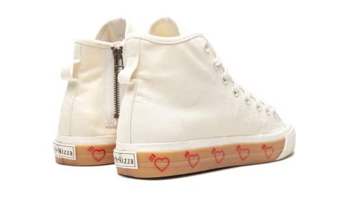 adidas Men's x Human Made Nizza High Sneakers, Offwhite/Offwhite/Offwhite, Off White, 9.5 Medium US - Adidas