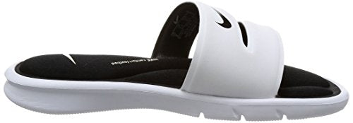Nike Women's Ultra Comfort Slide Athletic Sandal, White/Black, 8 B(M) US - Nike