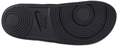 Nike Women's Offcourt Duo Slides (7, Metallic Gold/Black/Black) - Nike