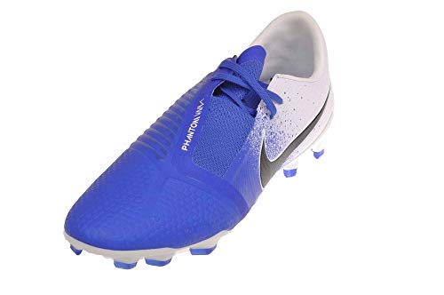 Nike Men's Phantom Venom Pro FG Soccer Cleats - AO8738-104 White/Black/Racer Blue - Nike
