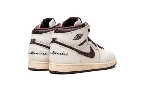Jordan 1 Retro High OG SP A Ma Maniere Size 3Y Preschool DO7099-100 Sail/Burgundy - Jordan
