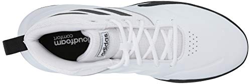 adidas mens Ownthegame EE9631-100 Basketball Shoe, White/Black/White, 8.5 US - Adidas