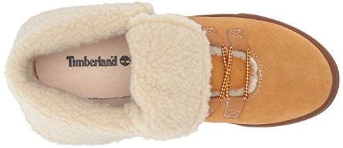 Timberland Dausette Fleece Fold Down Boot Fashion, Wheat Nubuck