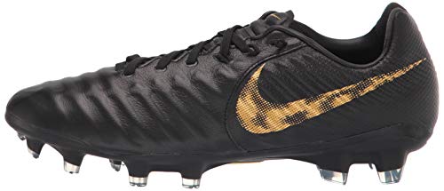 Nike Legend 7 PRO FG Mens Soccer Cleats Size 8.5 - AH7241-077 Black/MTLC Vivid Gold - Nike
