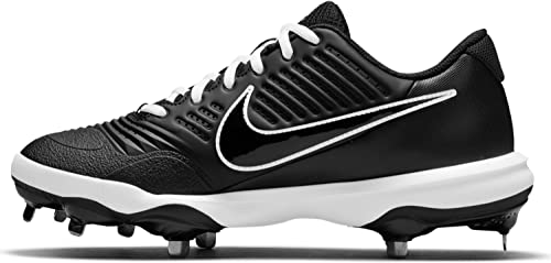 Nike Men's Alpha Huarache Elite 3 Metal Baseball Cleats CT0829-003 5 Black/White - Nike