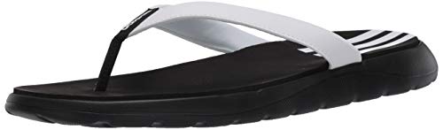 adidas Women's Comfort Flip-Flops Slide, Core Black/Footwear White/Core Black, 9 M US - Adidas