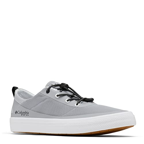 Columbia Men's Bonehead PFG Boat Shoe, Steam/Black, 8 Wide - Columbia