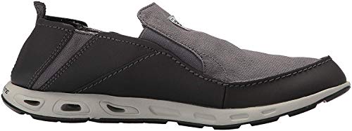 Columbia Men's Bahama Vent PFG Boat Shoe, Waterproof & Breathable, 9 Regular US, Titanium MHW, Bright red - Columbia