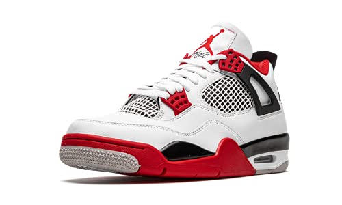 Air Jordan 4 Retro Fire Red 2020 Size 14 - Men DC7770-160 White/Fire Red/Black - Jordan