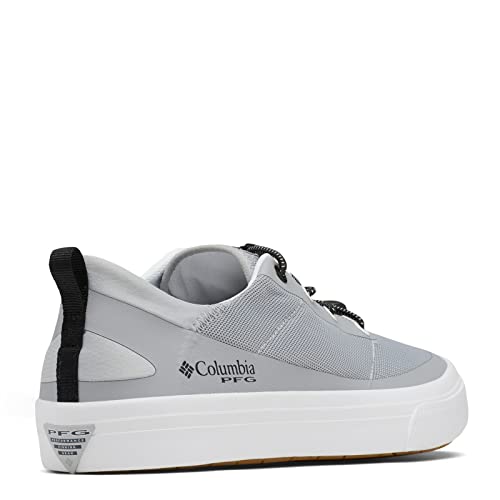 Columbia Men's Bonehead PFG Boat Shoe, Steam/Black, 8 Wide - Columbia