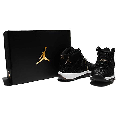 Air Jordan 11 Retro Premium Heiress Black Stingray Size 7 - Women 852625-030 Black/Gold-White