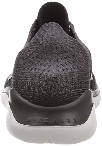 Nike Women's Free Rn Flyknit 2018 Running Shoe (9.5, Black/Vast Grey-Metallic Gold) - Nike