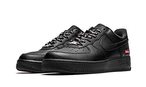Nike Air Force 1 Low Supreme Black Size 8.5 Mini Box Logo - Men Cu9225-001 - Nike