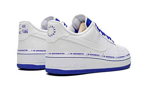 Uninterrupted x Nike Air Force 1 '07 MTAA QS - CQ0494-100 - Men's Size 9.5 - White /Blue