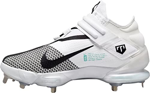 Nike Force Zoom Trout 7 Pro Metal Baseball Cleats White | Black Size 10 - Nike