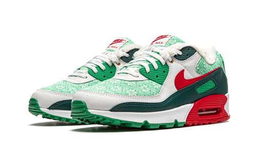 Nike Air Max 90 Nordic Christmas Size 9.5 - Men DC1607-100 White/Green/Red - Nike